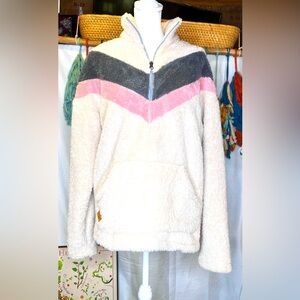 Simply Southern Cream Colored Pullover Jacket Size Medium